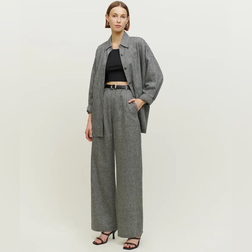 Reformation Montauk Pant Black Petites 8